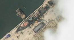 Humiliated Kim fuming as new 5,000-ton warship is ‘CRUSHED’ in catastrophic launch during grand unveiling ceremony