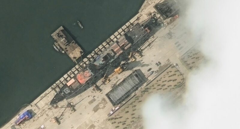 Humiliated Kim fuming as new 5,000-ton warship is ‘CRUSHED’ in catastrophic launch during grand unveiling ceremony