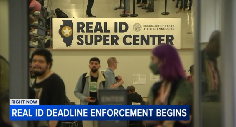 Illinois residents rush to get REAL ID as deadline arrives, with DMV lines, including outside Loop Super Center