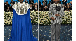 In pinstripes and hats, with canes and twists on suiting, Met Gala crowd largely did menswear proud