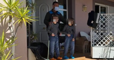 Incredible moment children 'see sunlight for the first time in four years' after being rescued from House of Horrors where US mother and German father kept them in self-imposed 'Covid lockdown'