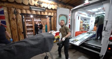 Inside jaw-dropping secret hospital on Ukraine front where doctors save hero soldiers’ lives with surgery & amputations