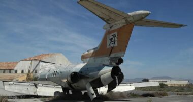 Inside the eerie abandoned airport in holiday hotspot where planes have been left to rot on the tarmac for 50 years