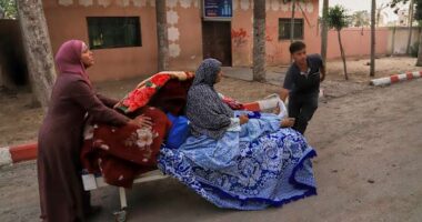 Israeli airstrikes in Gaza kill 48 people, including 22 children, hospitals say