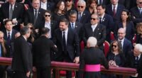 JD Vance shakes Zelensky's hand at Pope Leo's inauguration mass after war of words between pair and US Vice President