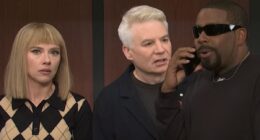 Kanye West is savaged as Mike Myers returns to Saturday Night Live to recreate THAT awkward TV moment