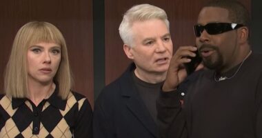 Kanye West is savaged as Mike Myers returns to Saturday Night Live to recreate THAT awkward TV moment