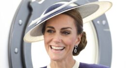 Kate stuns in nautical ensemble as she joins William in Glasgow at the official naming of new Royal Navy's warship