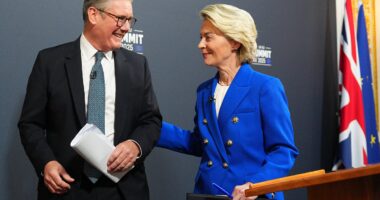 Keir Starmer says Brits are 'tired' of Brexit rows as he faces backlash over 'blank cheque' EU deal - with alarm at concessions on fishing rights and youth 'free movement'