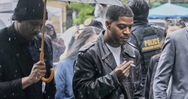 Kid Cudi takes stand at Diddy trial over romance with Cassie after bizarre courtroom argument over his DOG