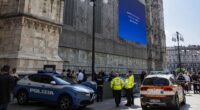 Killer on prison release stabs colleague before jumping to his death off Milan Cathedral in front of horrified tourists