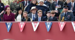 King, Queen, William and Kate honour selfless devotion of Britain's wartime heroes as they lead nation's VE Day celebrations - days after Harry's bombshell 'reconciliation' plea