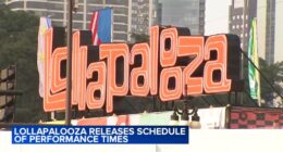 Lolla lineup 2025: Lollapalooza announces performance times for 4 days of music artists in Grant Park, downtown Chicago