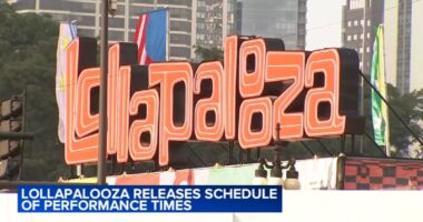 Lolla lineup 2025: Lollapalooza announces performance times for 4 days of music artists in Grant Park, downtown Chicago