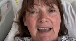 Lorraine Kelly, 65, reveals secret health battle as she shares update from hospital bed ahead of keyhole surgery