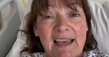 Lorraine Kelly, 65, reveals secret health battle as she shares update from hospital bed ahead of keyhole surgery