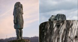 Melania Trump statue sawed off at the ankles and stolen in Slovenia