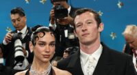 Met Gala 2025: Dua Lipa stuns in a dramatic feathered mini dress as she makes rare appearance with fiancé Callum while leading the British and Irish stars on the blue carpet