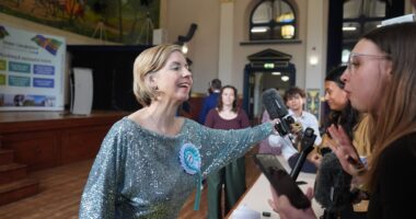 Moment Reform’s 1st ever mayor storms OUT of Sky News interview and pushes reporter’s mic away in accent row