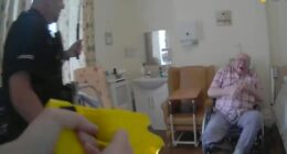 Moment cops pepper-spray and Taser 92-year-old amputee who died three weeks after ‘assault’ at care home