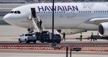Navy technician arrested for allegedly making false bomb threat on Hawaiian Airlines flight