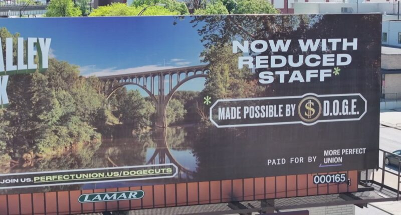 New billboards call out DOGE cuts at Cuyahoga Valley National Park