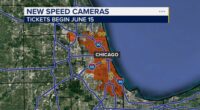 New speed cameras Chicago 2025: City's department of transportation adds new street safety; tickets begin issued on June 15