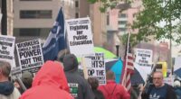 Ohio protesters speak out against $100 million education cuts in proposed budget
