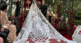 Old-fashioned wedding trend makes surprising comeback - as brides inspired by Hailey Bieber and Sofia Ritchie splurge on 19th century accessory
