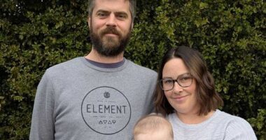 Nikola Cowin, pictured with her baby daughter and husband Matthew Smart, says she was unknowingly signed to a student loan by a misleading recruiter.