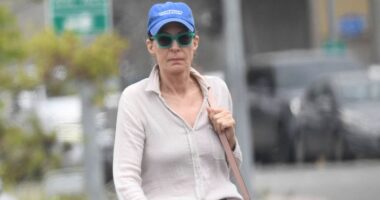 Oscar-winning actress looks unrecognizable during rare outing in LA... can you guess who she is?