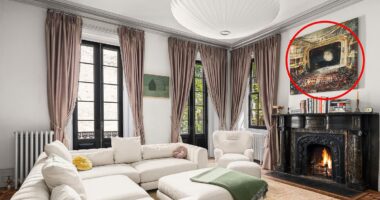 Painting on wall of stunning $14m Brooklyn townhouse gives clue to identity of its A-List owner