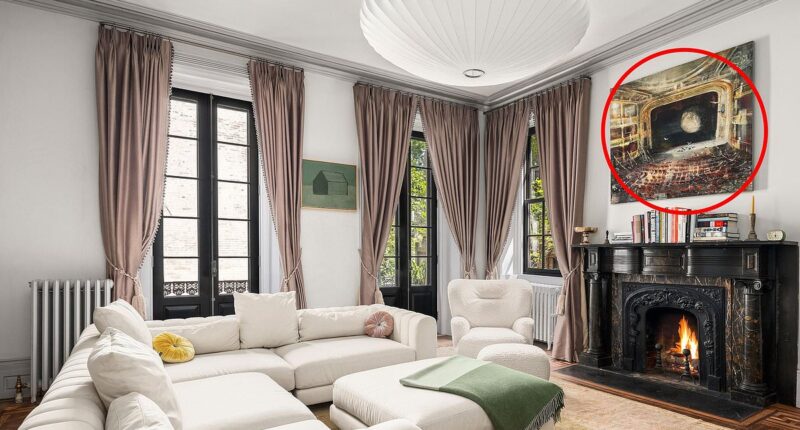 Painting on wall of stunning $14m Brooklyn townhouse gives clue to identity of its A-List owner