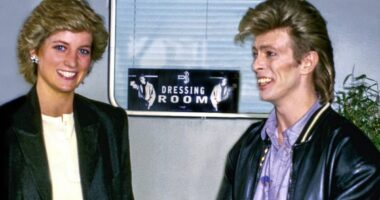 Palace buried photographs of Princess Diana and David Bowie for nearly 40 years to quash affair rumours