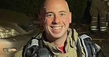 Pictured: Hero firefighter who died alongside his female colleague, 30, and man, 57,  in Bicester inferno - as victims are named by police and tributes pour in
