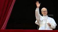 Pope Leo delivers first 'Regina Caeli' prayers from St. Peter's balcony