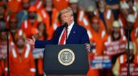 President Donald Trump tells US steelworkers he's going to double tariffs on foreign steel from 25% to 50%