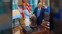 President Trump meets at White House with Ksenia Karelina, Russian-American former ballet dancer released in prisoner swap
