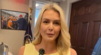 Press sec Karoline Leavitt praised as a ‘boss’ over controversial video as she runs into anti-Trump actor at White House
