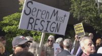 Protests at City Hall demand Cleveland Heights mayor's resignation over wife's alleged 'hostile' behavior