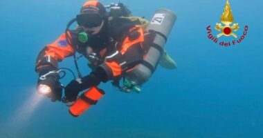 Recovery of Mike Lynch’s sunken £14m superyacht Bayesian halted after diver, 39, dies just days into salvage operation