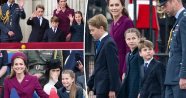 Royal family puts on a united front on VE Day after Prince Harry’s bombshell plea to reconcile