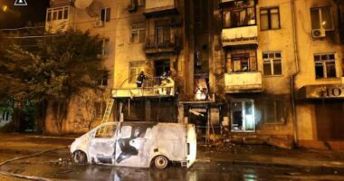 Russian drone attack wounds 47 in Ukraine’s second city, Kharkiv