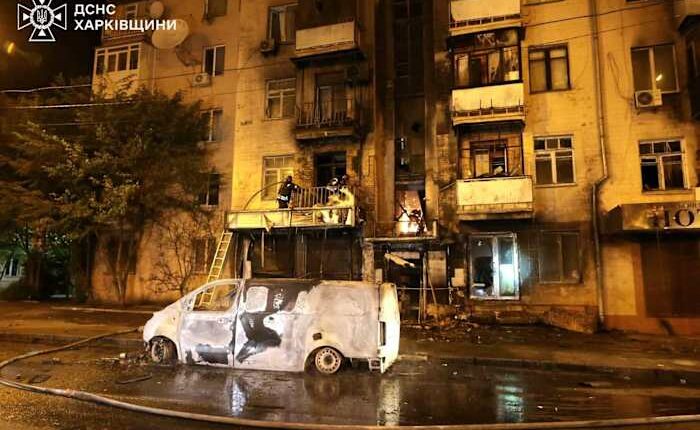 Russian drone attack wounds 47 in Ukraine’s second city, Kharkiv