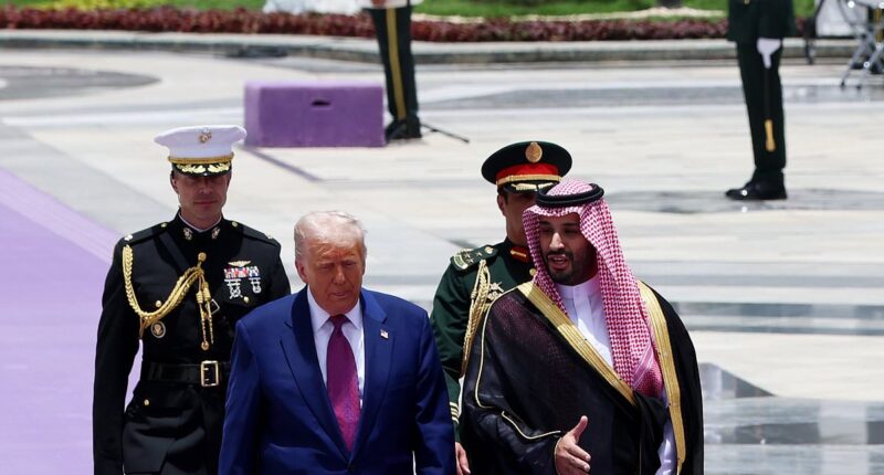 Saudi Crown Prince MBS courts Trump with lavish royal welcome as president pushes for $1 trillion in investments