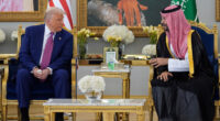 Saudi crown prince welcomes Trump to kingdom as US leader begins four-day Middle East tour