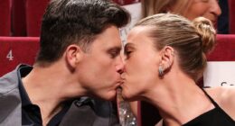 Scarlett Johansson puts on a loved-up display with husband Colin Jost as they share a kiss at Eleanor The Great screening at the Cannes Film Festival