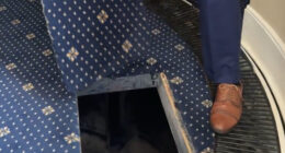Secret tunnel under US Capitol with creepy staircase beneath floor panel revealed – but viewers are distracted by detail