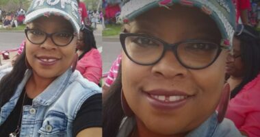 She and her husband were going downstairs for safety from the tornado; she didn't make it