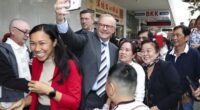 Prime Minister Anthony Albanese and Labor candidate for Fowler, Tu Le